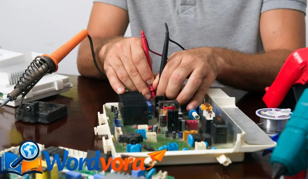 Breaking down into smaller or simpler organic components.