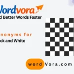 synonyms for black and white