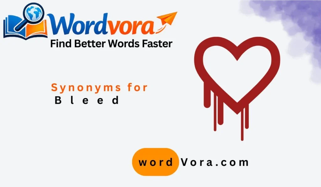 synonyms for bleed