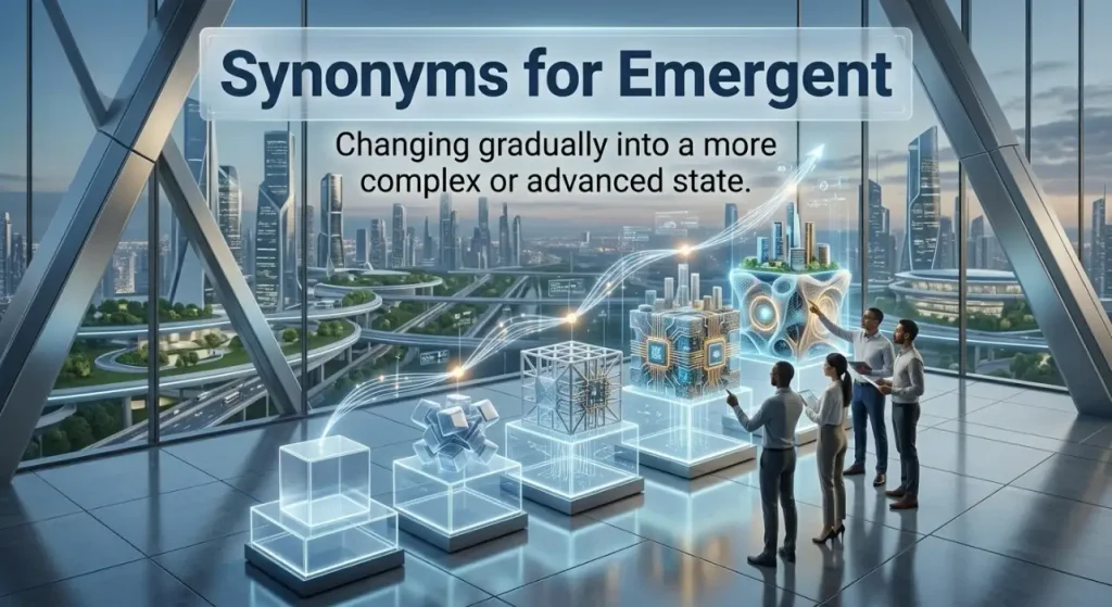 Changing gradually into a more complex or advanced state.
