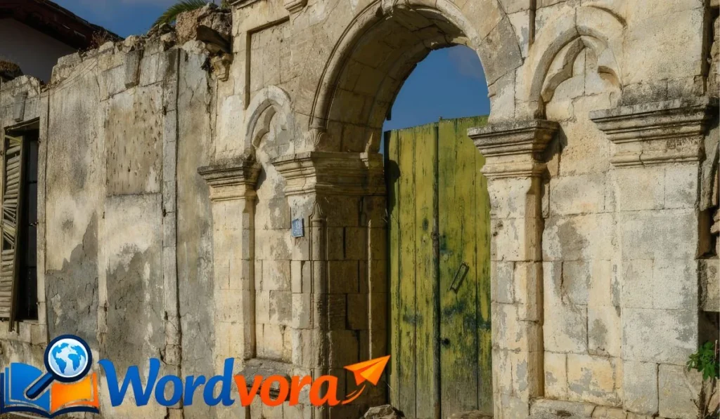 In a state of disrepair or ruin as a result of age or neglect.