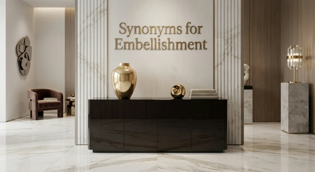 Refinement, elegance, or a shiny surface finish applied to objects.