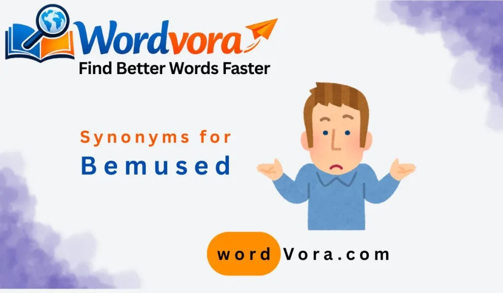 synonyms for bemused