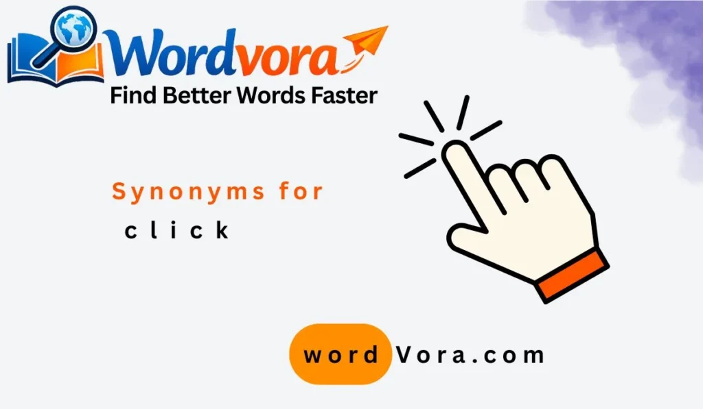 synonyms for click