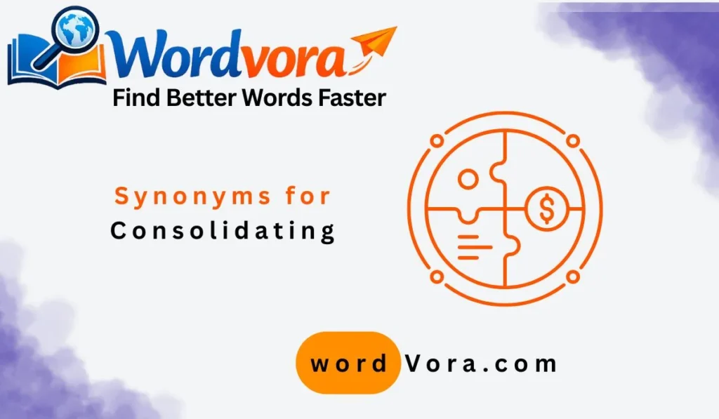 synonyms for consolidating