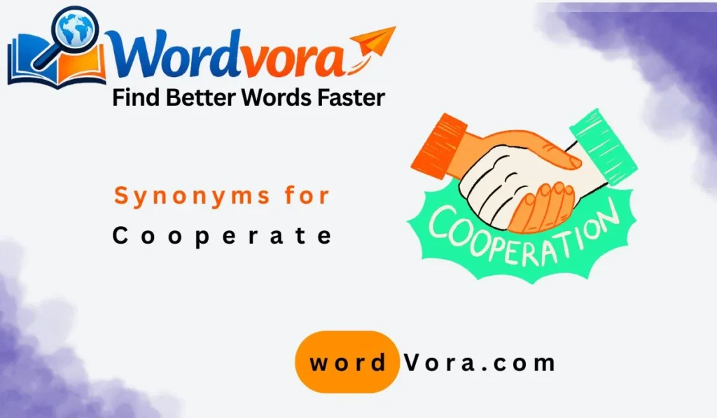 synonyms for cooperate