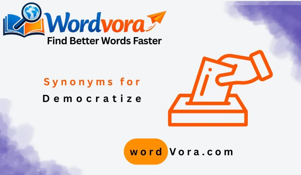 synonyms for democratize