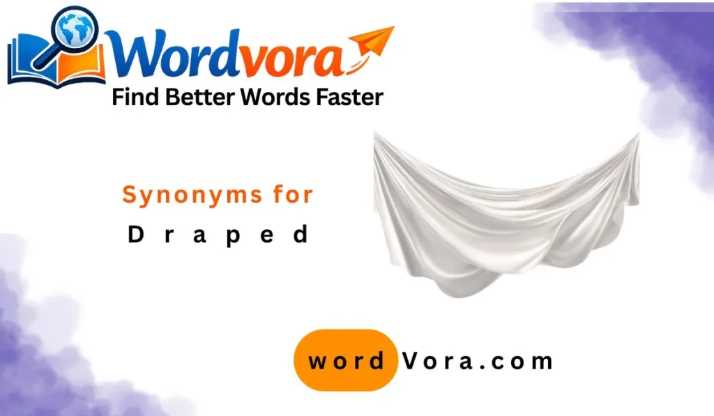 synonyms for draped