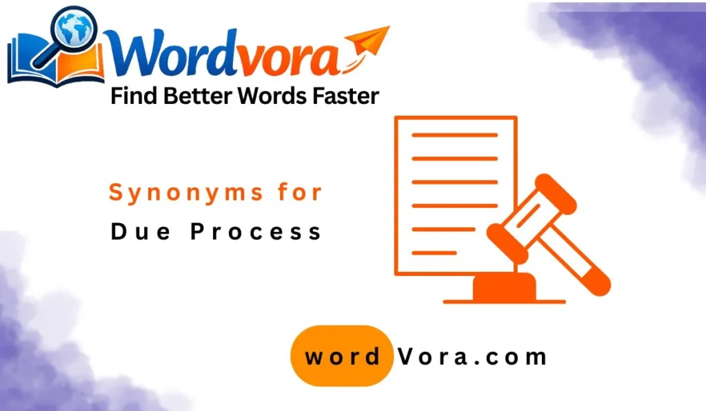 synonyms for due process