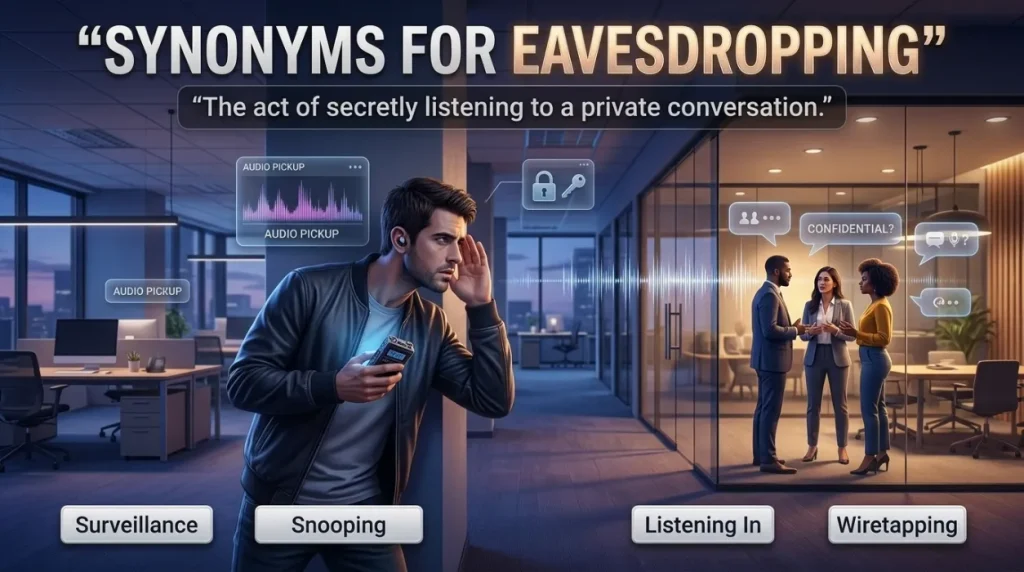 synonyms for eavesdropping