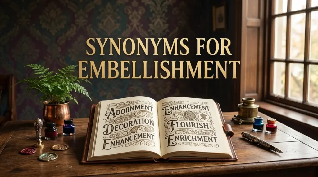 synonyms for embellishment