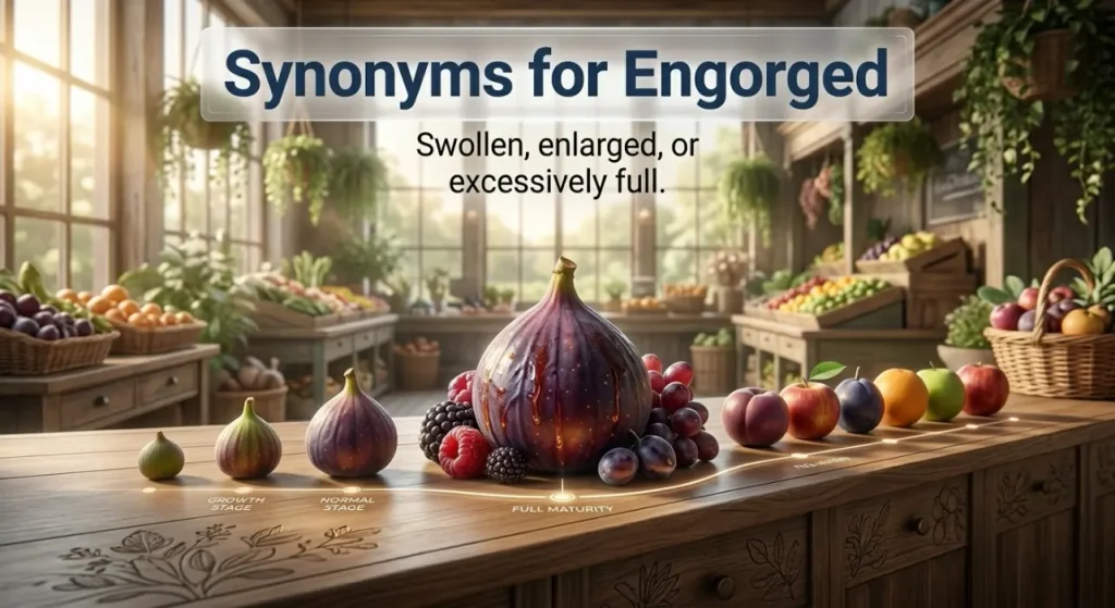 synonyms for engorged