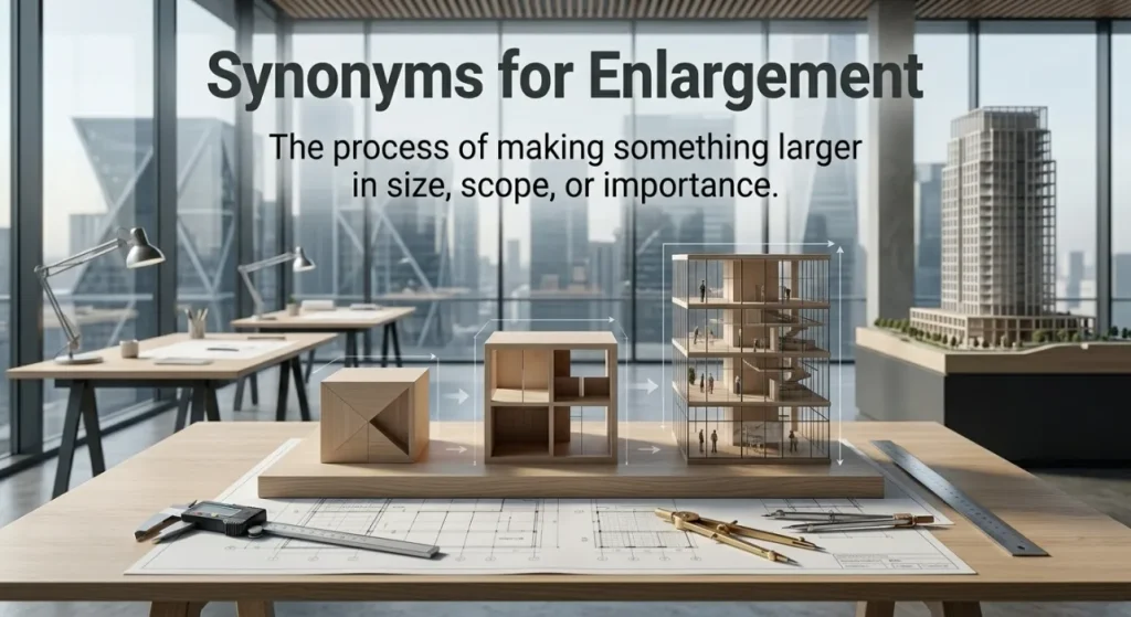 synonyms for enlargement
