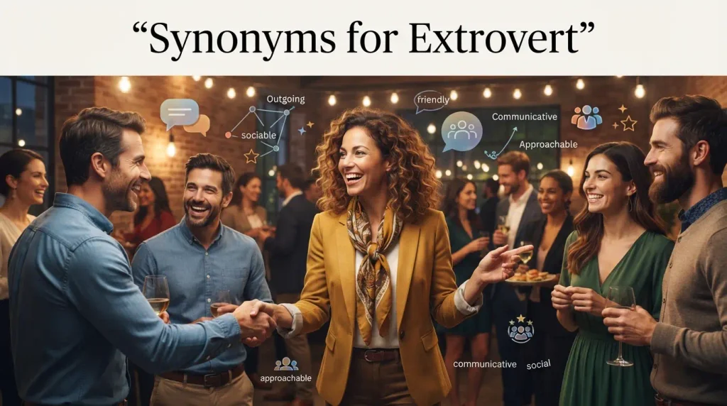 synonyms for extrovert