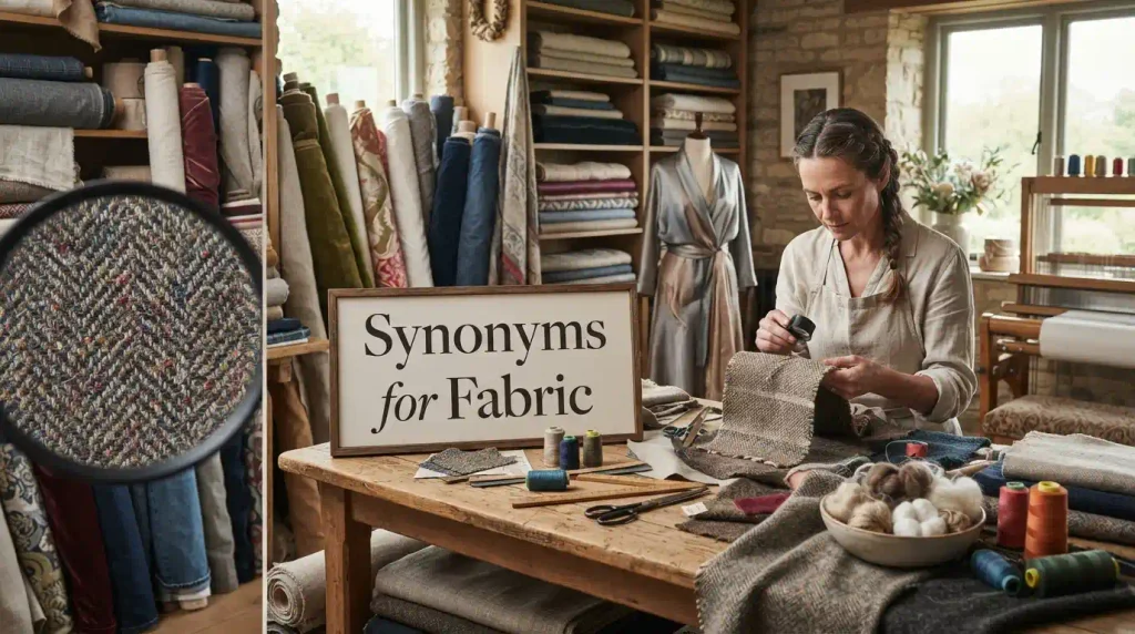 synonyms for fabric