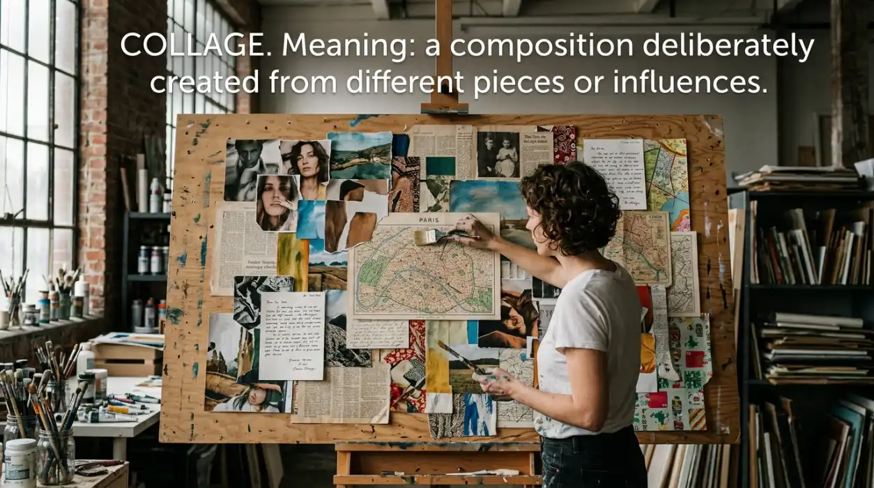 A composition deliberately created from different pieces or influences.