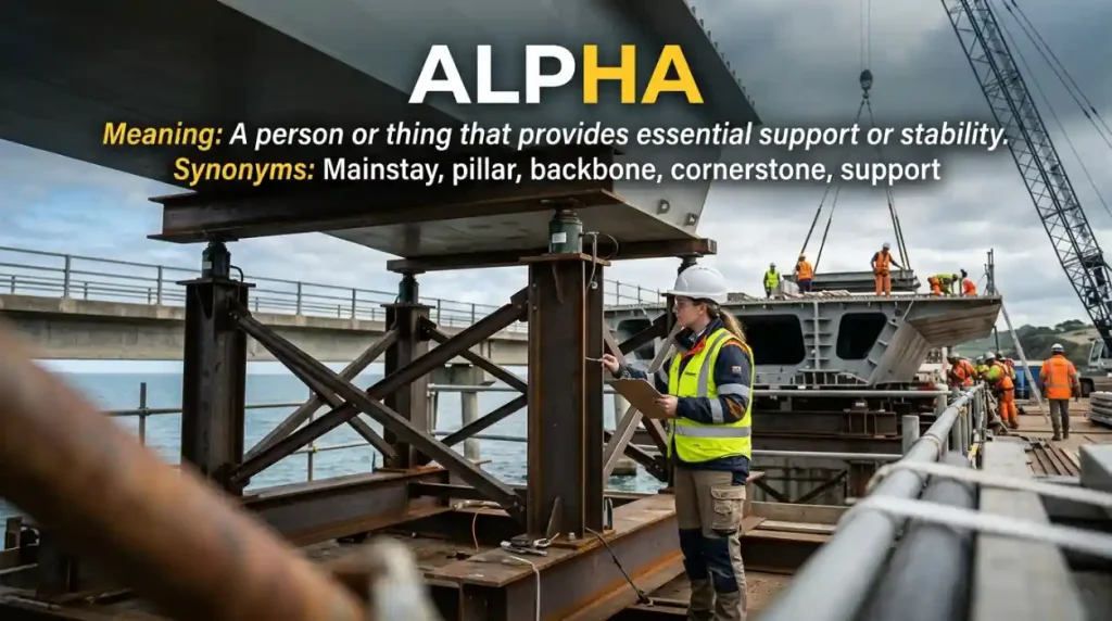 A mainstay is a person or thing that provides essential support or stability.