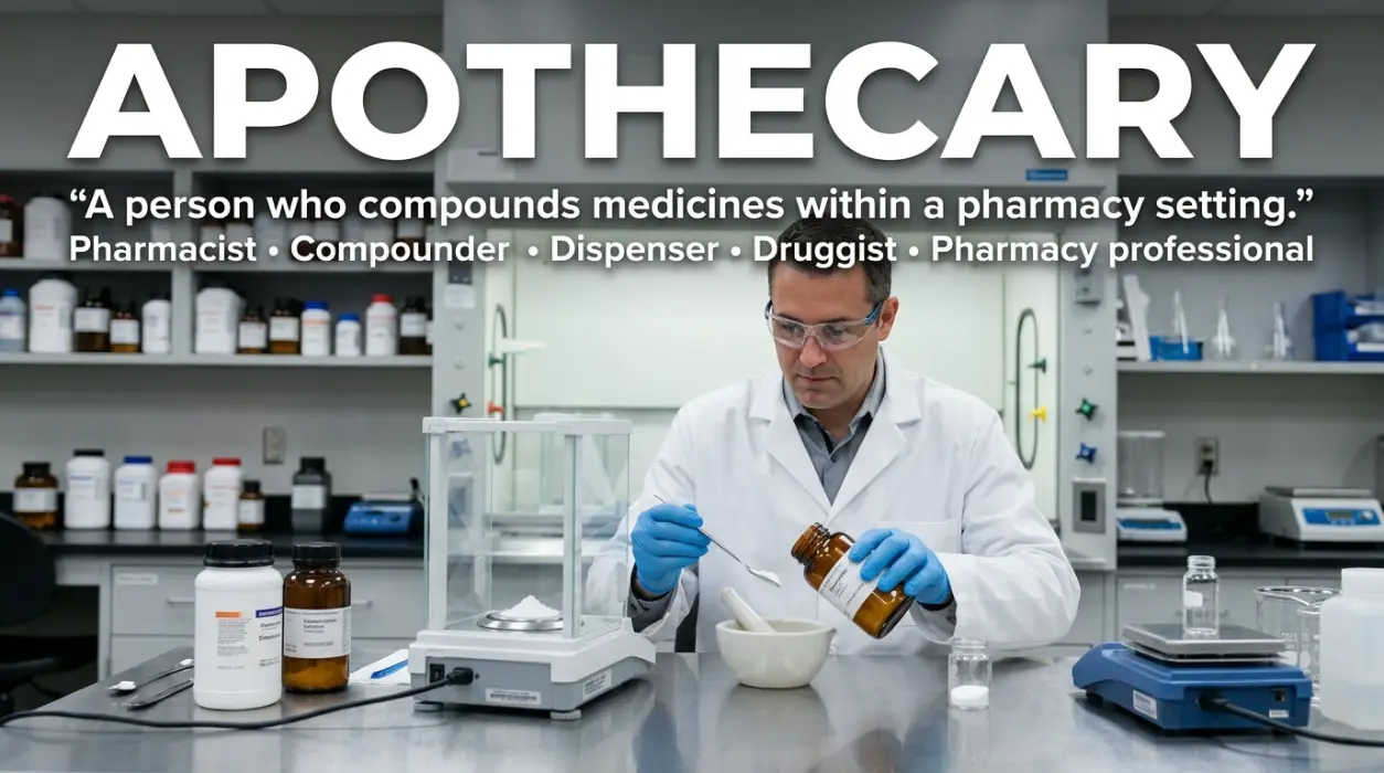 A person who compounds medicines within a pharmacy setting