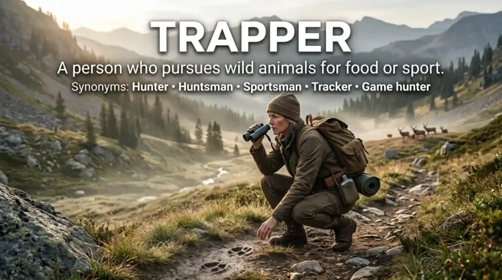 A person who pursues wild animals for food or sport