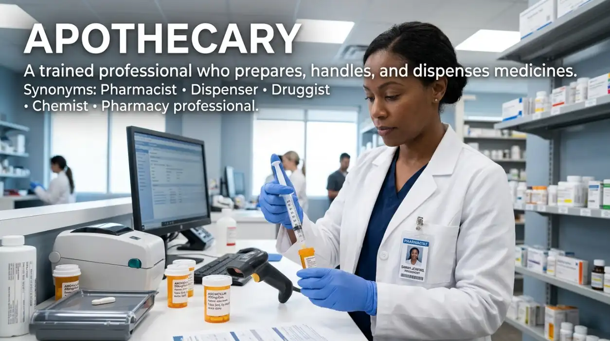 A trained professional who prepares, handles, and dispenses medicines
