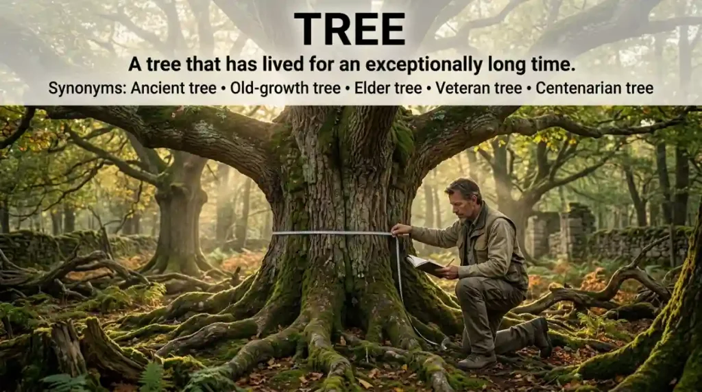 A tree that has lived for an exceptionally long time.