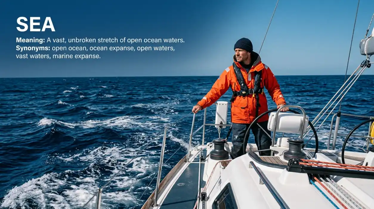  A vast, unbroken stretch of open ocean waters.
