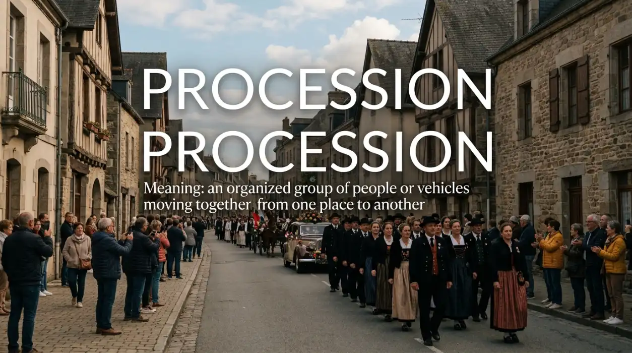 An organized group of people or vehicles moving together from one place to another.