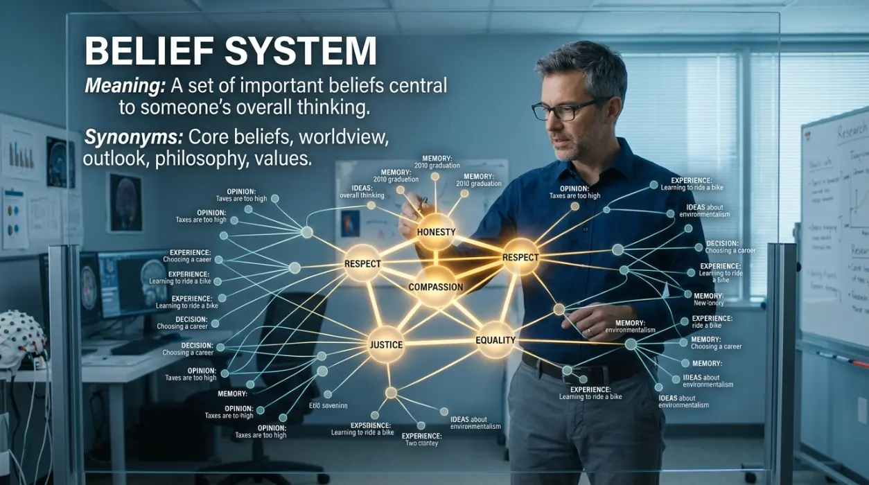 Beliefs that occupy an important place in someone's overall thinking.