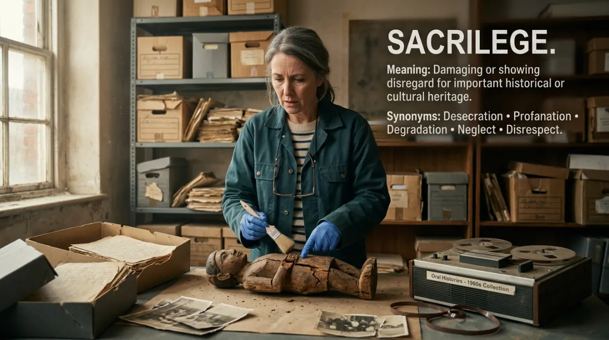 Damaging or ignoring historical artifacts, landmarks, or oral histories.