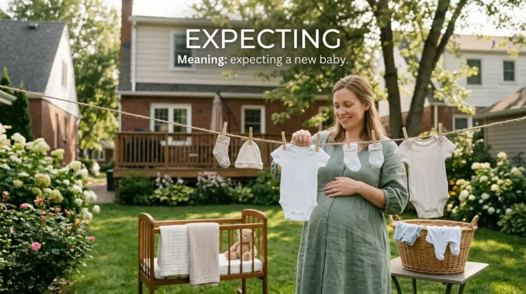 Expecting a new baby.