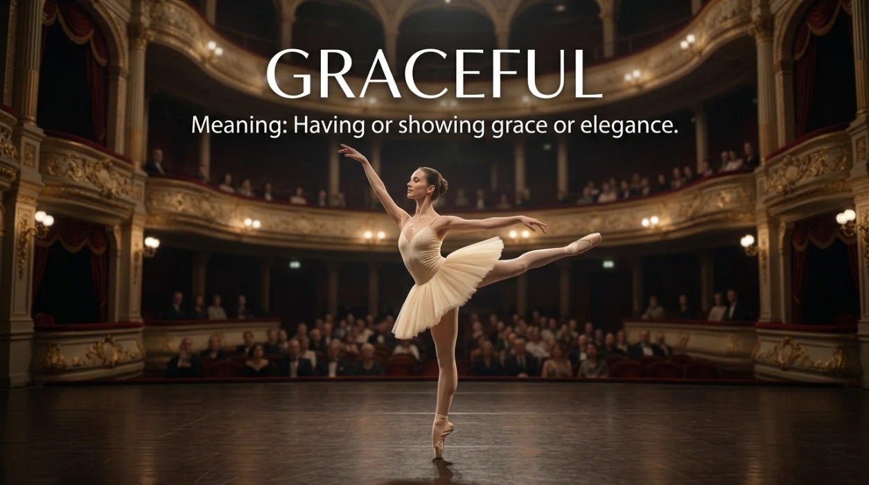 Having or showing grace or elegance.