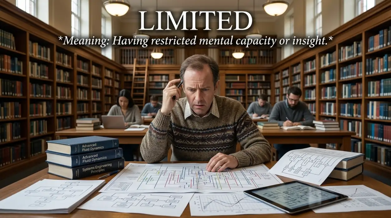 Having restricted mental capacity or insight.