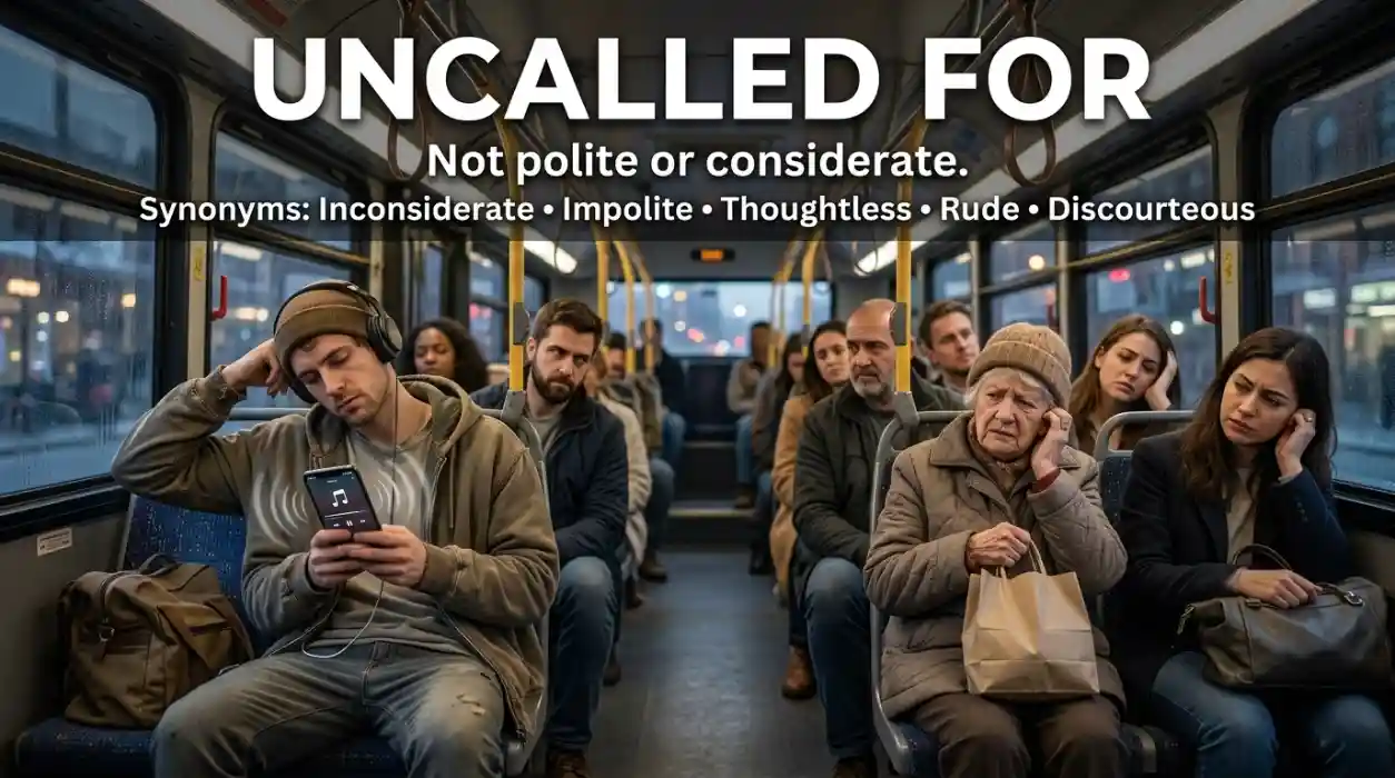 Not polite or considerate.