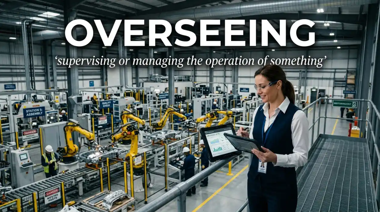 Overseeing the operation or management of something.