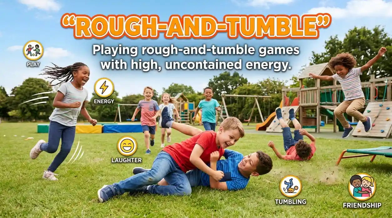 Playing rough-and-tumble games with high, uncontained energy