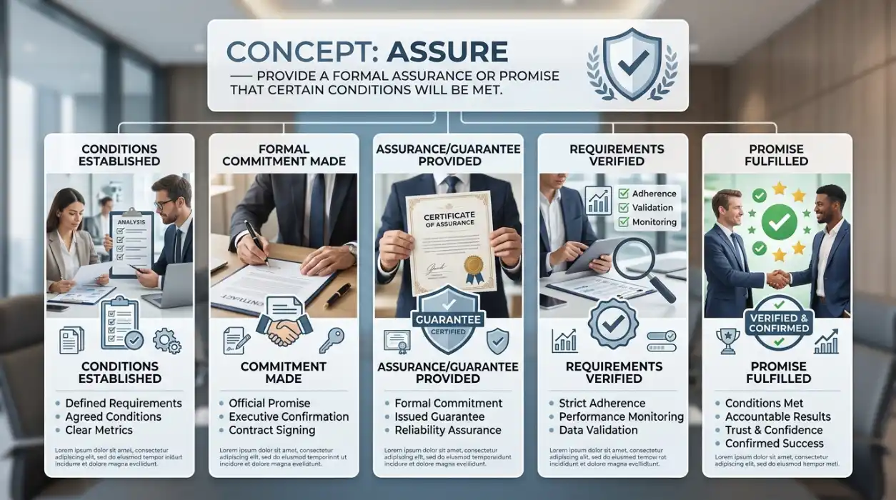Provide a formal assurance or promise that certain conditions will be met.