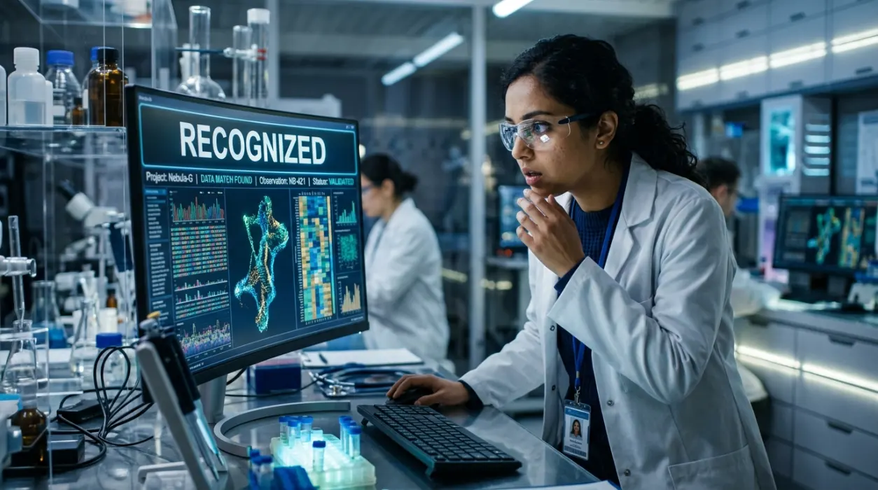 Recognized means identified, noticed, or accepted something as being true or important.