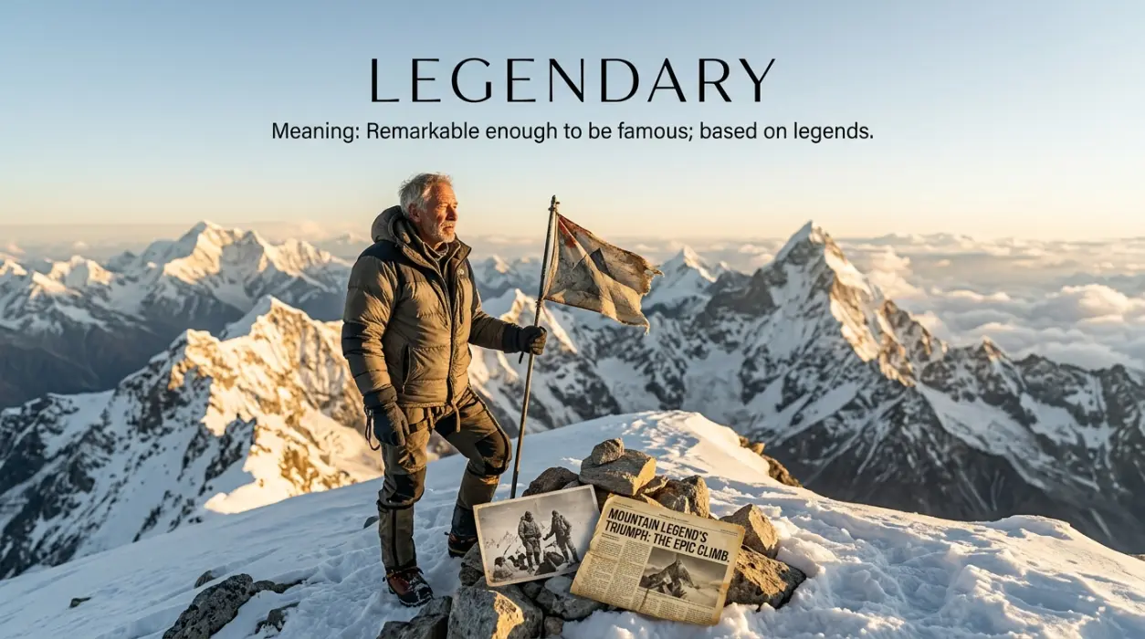 Remarkable enough to be famous; based on legends.