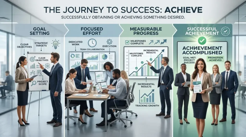 Succeeding in obtaining or achieving something desired