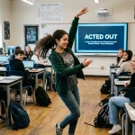 synonym for acted out
