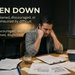 Synonyms for Beaten Down