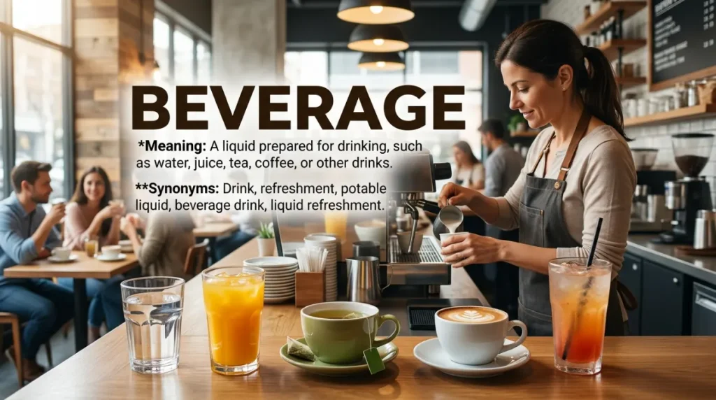 Synonyms for Beverage