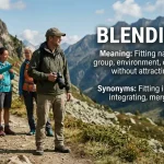 Synonym for Blending In