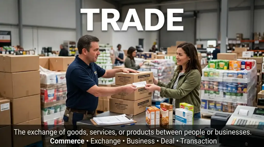Synonym for Trade and its meaning