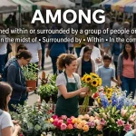 Synonyms for Among and their meanings