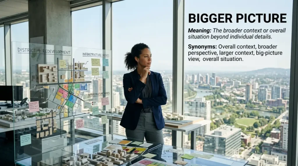 Synonyms for Bigger Picture