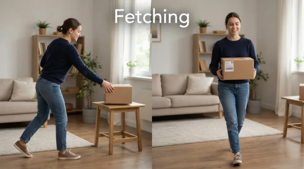 Synonyms for Fetching