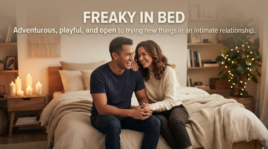 synonyms for freaky in bed