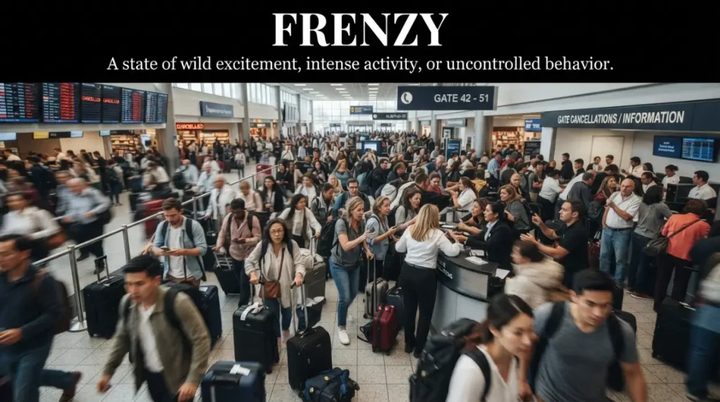 synonyms for frenzy