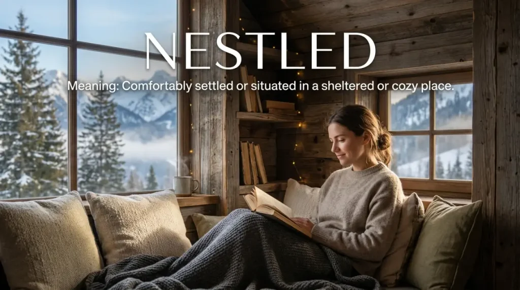 synonyms for nestled